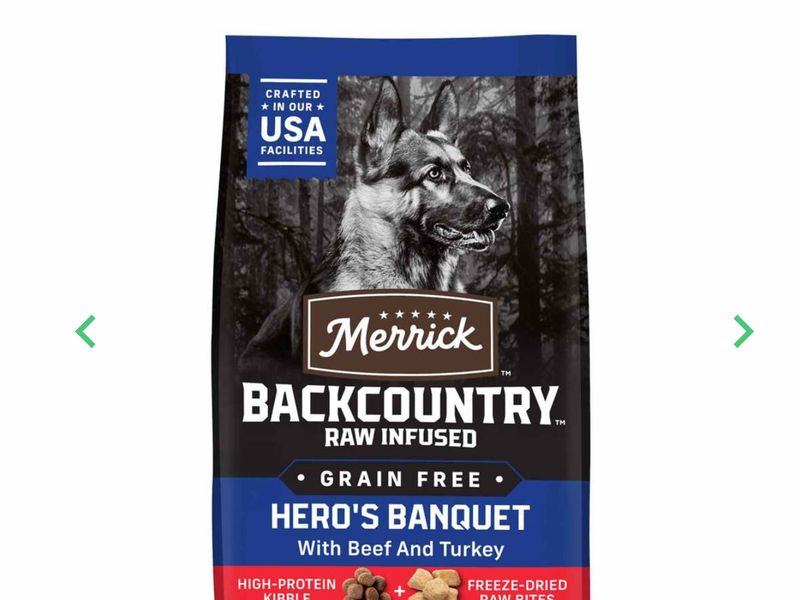 Merrick Backcountry Freeze-Dried Raw Hero's Banquet Recipe Dry Dog Food 20#