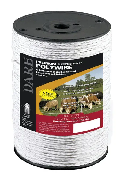 Dare Premium Electric Polywire-White