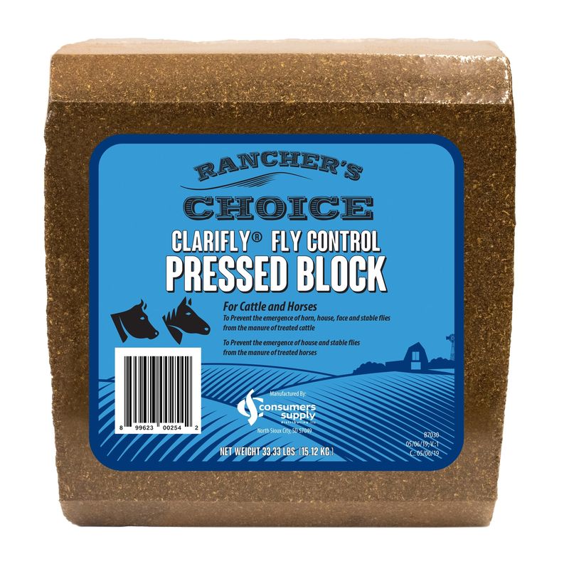 B7030-33#RANCHERS CHOICE-CLARIFLY FLY CONTROL PRESSED BLOCK
