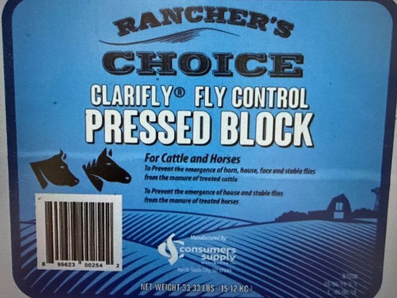 B7030-33#RANCHERS CHOICE-CLARIFLY FLY CONTROL PRESSED BLOCK