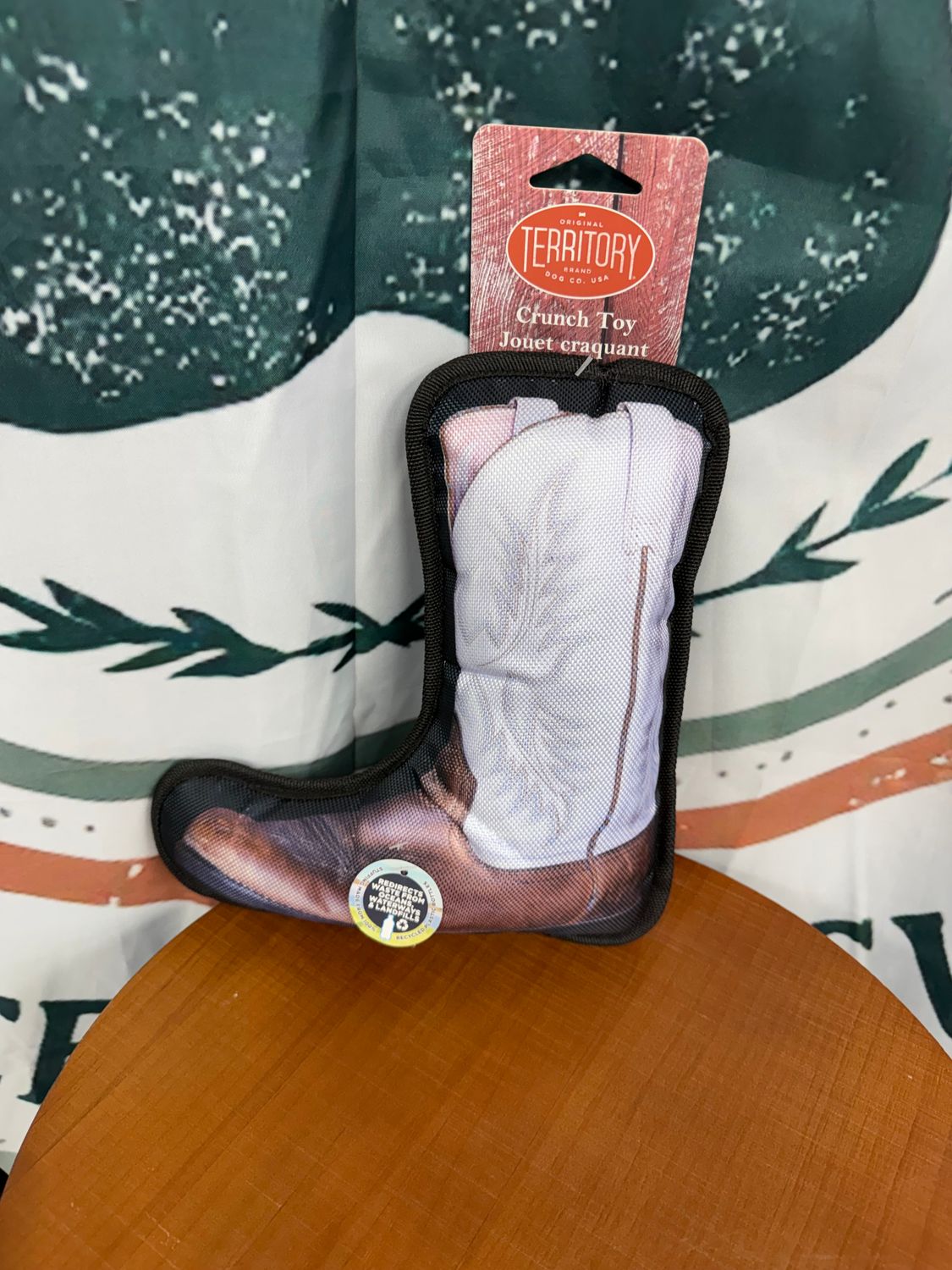 TERRITORY COWBOY BOOT DOG TOY