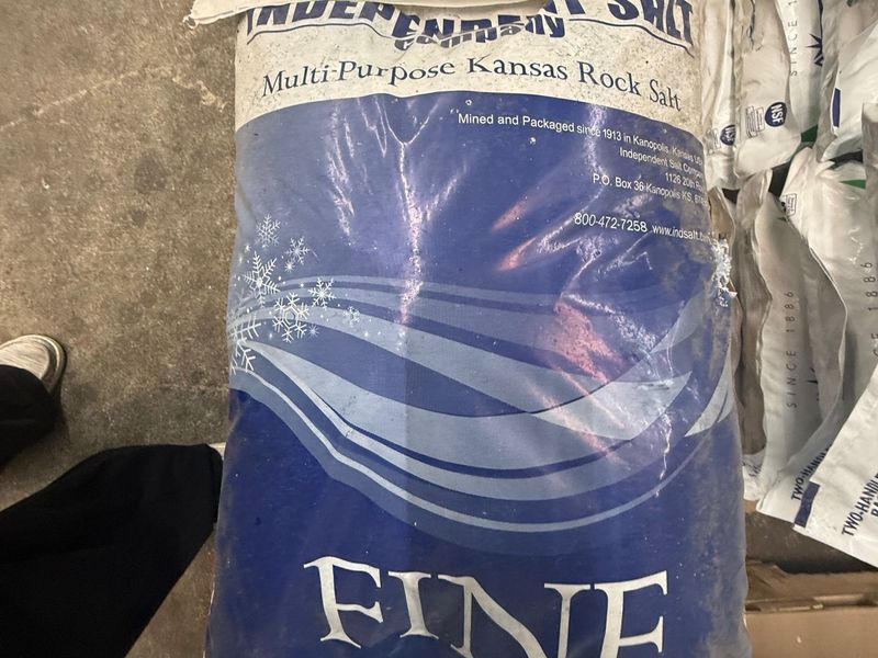 50# Independent Fine Salt Sack-Rock Salt Blue Bag