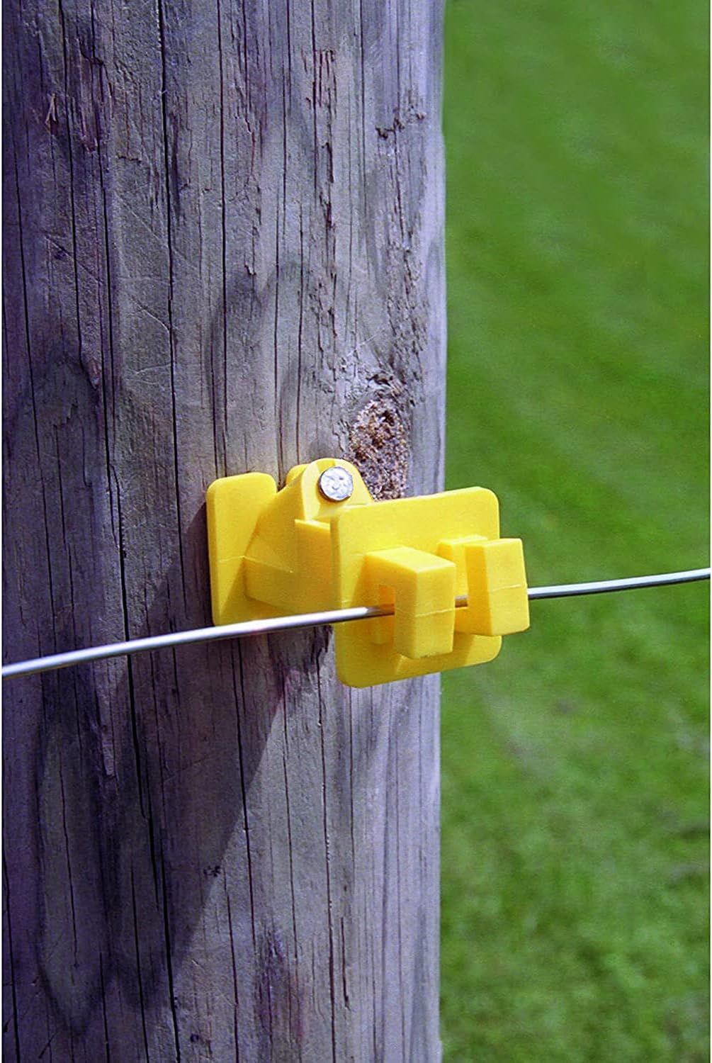 Red SnapR Wood Post Insulator w/Nails-Short
