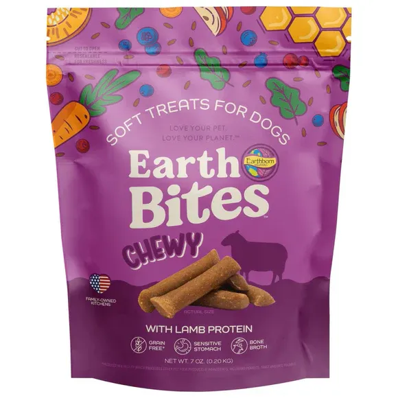 Earthborn Dog Earthbites Chewy Grain Free Lamb Sticks 7oz