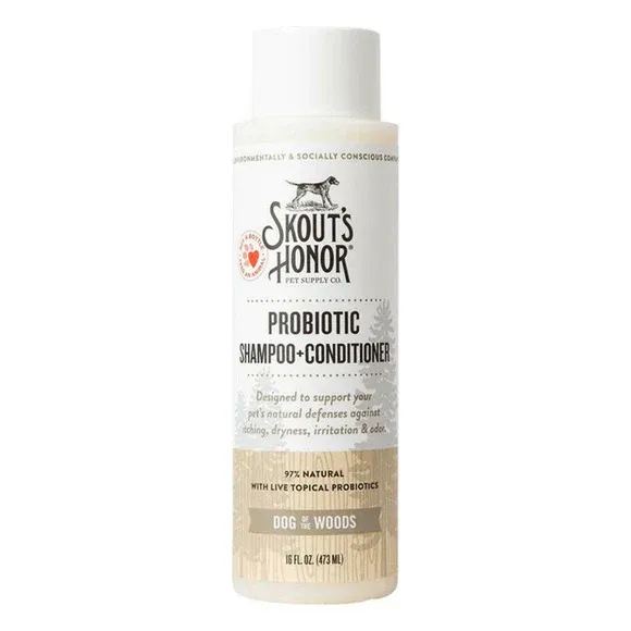 SKOUT'S HONOR DOG PROBIOTIC SHAMPOO + CONDITIONER DOG OF THE WOODS 16OZ