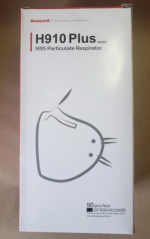 Honeywell H910 Plus N95 Particulate Respirator Mask 50ct Box