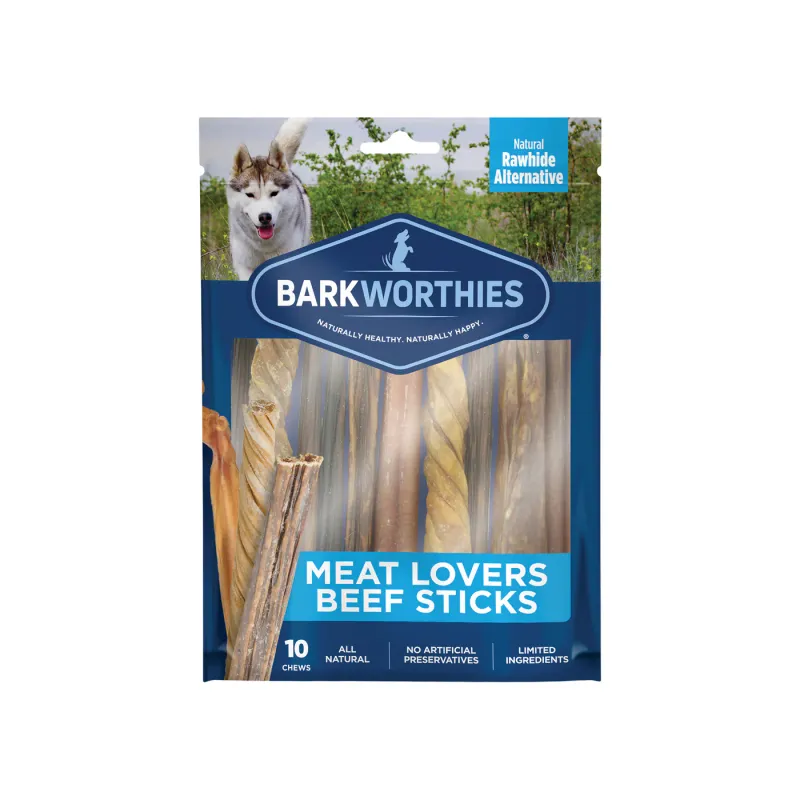 Barkworthies Dog Meat Lovers Assorted Chews 10pk