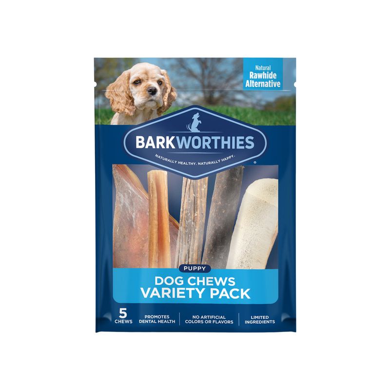 Barkworthies Dog Puppy Chew Variety 5 Pack