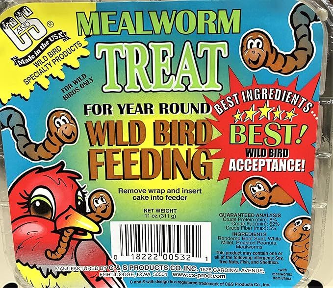 C &amp; S Mealworm Treat Suet