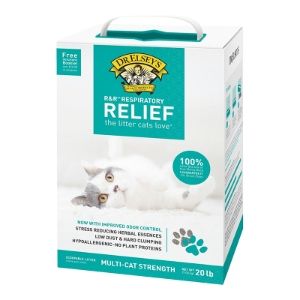 20# Dr Elseys Cat R&amp;R Respiratory Relief Clumping Litter