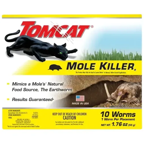 TomCat Mole Killer 10 Worm Bait