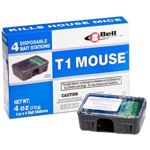 T1 MOUSE Pre-Baited Disposable Bait Station (4 Pack)