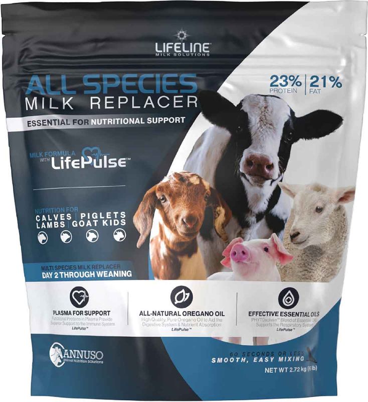 ANNUSO LIFELINE All Species Milk Replacer 23:21, 6lb Bag