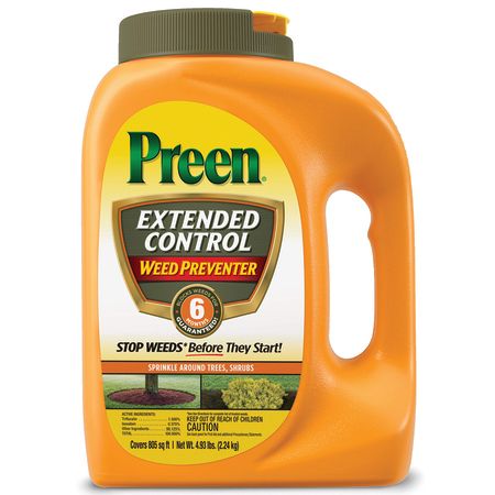 Preen Extended Control Weed Preventer 4.93lb bottle 805 sqft