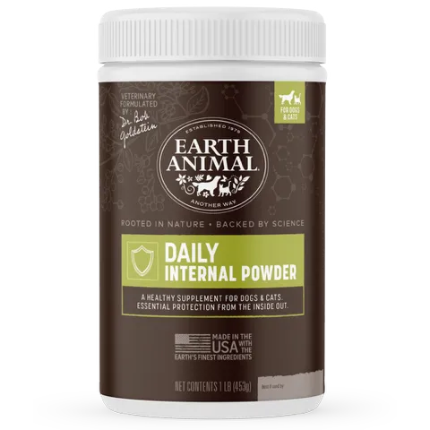Earth Animal Dog Apothecary Natural Flea &amp; Tick Daily Internal Powder Supplement 1lb
