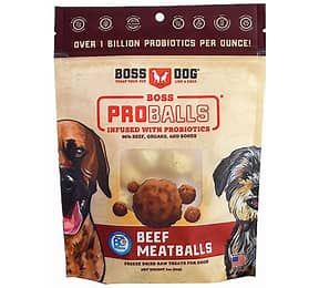 Boss Pro Balls Infused with Probiotics Freeze Dried Beef Meatballs