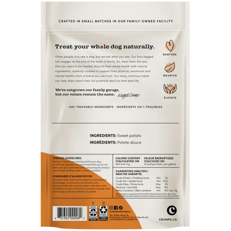 Crumps Naturals Sweet Potato Chews 21.6oz