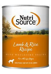 Nutri Source Lamb Rice Can