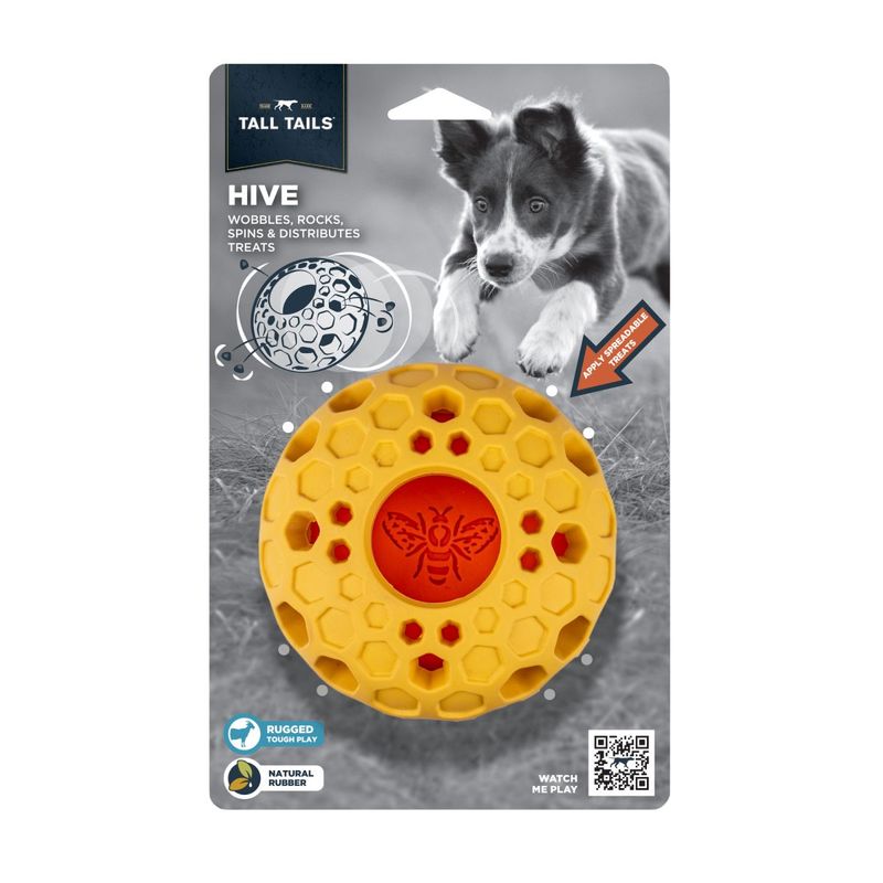 Tall Tails Rubber Hive Dog Toy Treat Ball