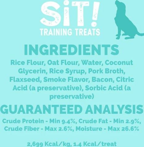 Etta Says Sit Dog Training Treats Bacon 6oz