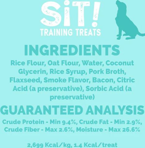 Etta Says Sit Training Treats Peanut Butter 6oz