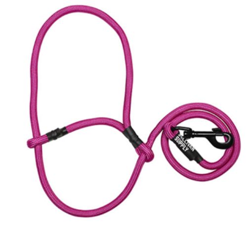 Sheep/Goat Halter w/ Snap Lead Pink