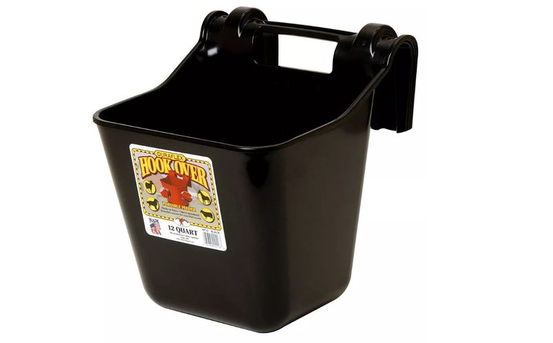 Hook Over Feeder- Black 12qt