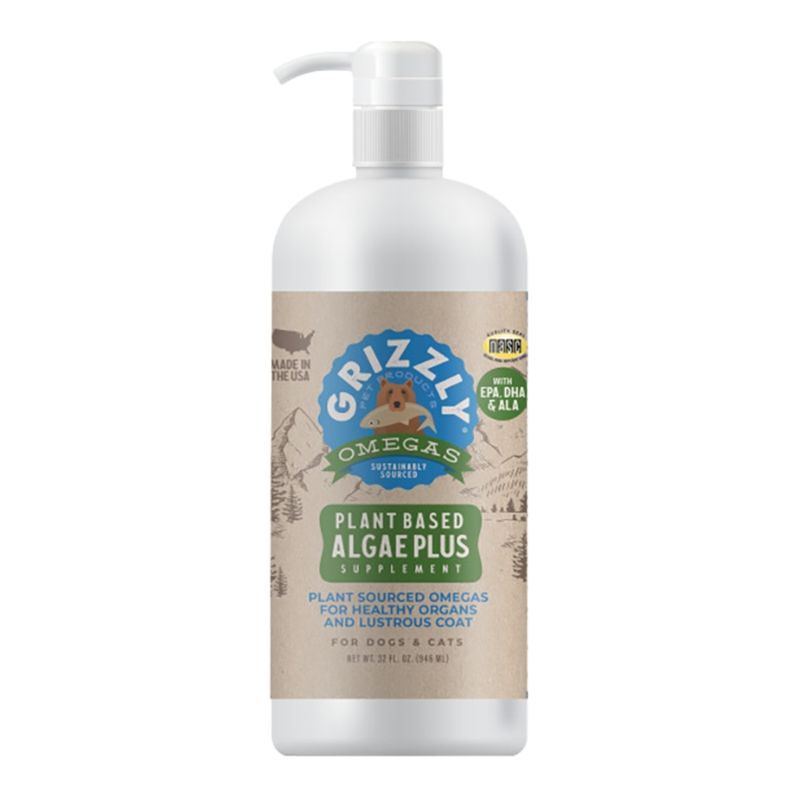 GRIZZLY DOG &amp; CAT ALGAL OIL PLUS 32OZ