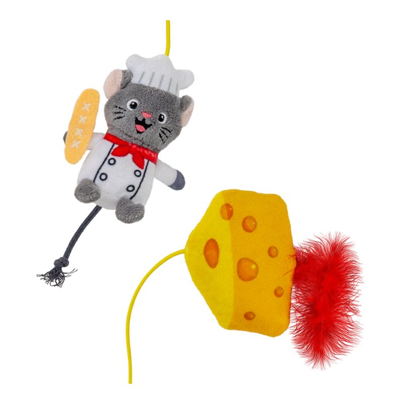KONG CAT TEASER DUAL MOUSE TOY