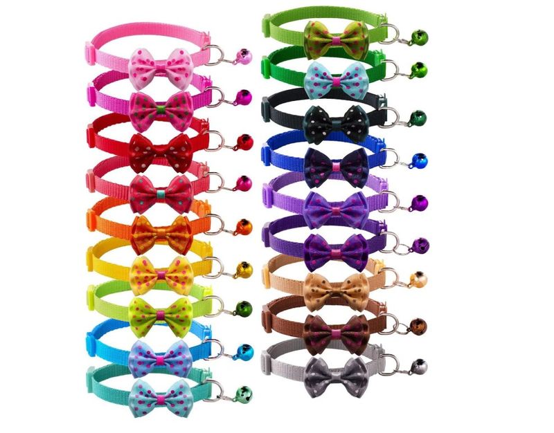 Cat Collar w/ Bow Assorted Colors