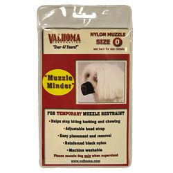Valhoma Nylon Muzzle Size 0 4" Black
