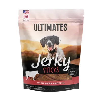 PRO PAC DOG ULTIMATES MINI JERKY STICKS GRAIN FREE BEEF 7OZ