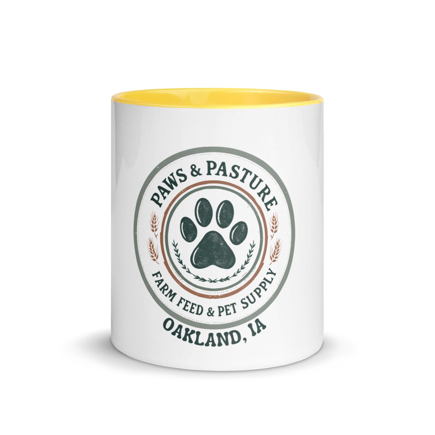 Paws &amp; Pasture Mug with Color Inside
