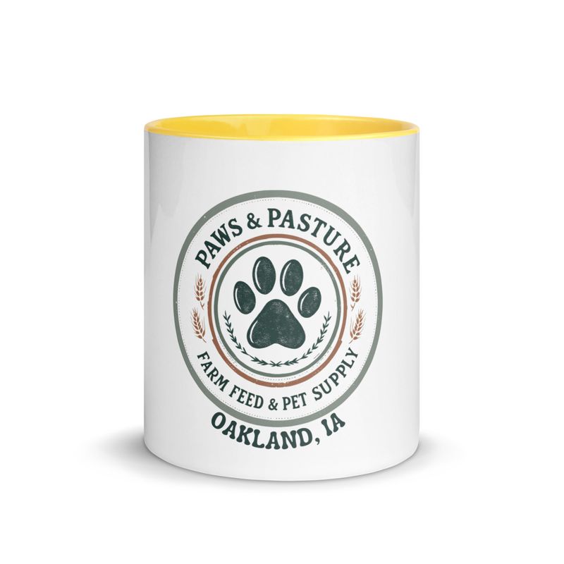 Paws & Pasture Mug with Color Inside Paws & Pasture Mug with Color Inside