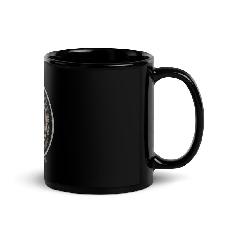 Paws & Pasture Black Glossy Mug