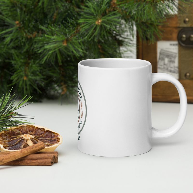 Paws & Pasture White glossy mug