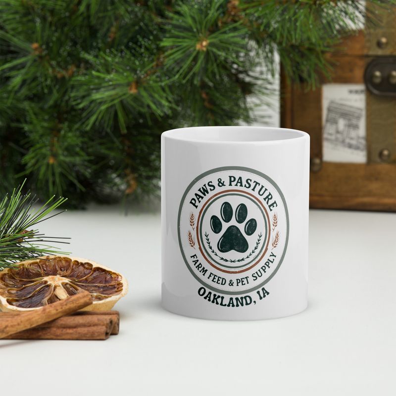Paws & Pasture White glossy mug Paws & Pasture White glossy mug