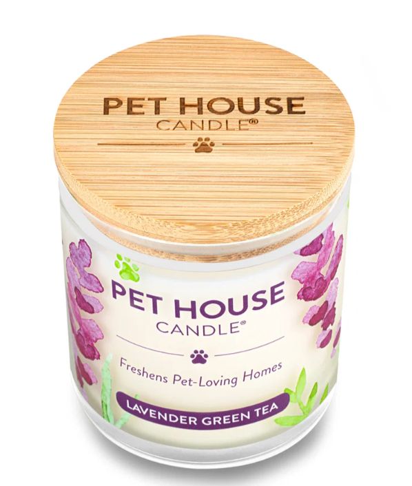 Pet House Large Candle Lavender Green Tea