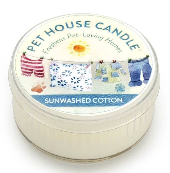 Pet House Mini Candle  Sunwashed Cotton