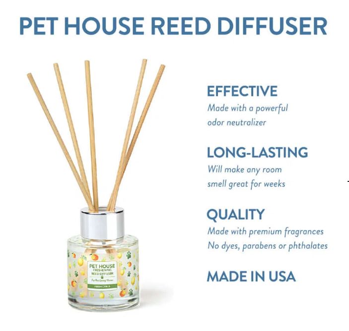 Pet House Reed Diffuser Fresh Citrus