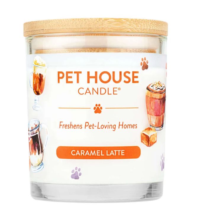 Pet House Large Candle Caramel Latte