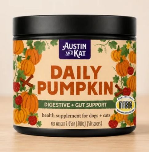 Austin &amp; Kat Dog Daily Pumpkin Fiber Powder 200g