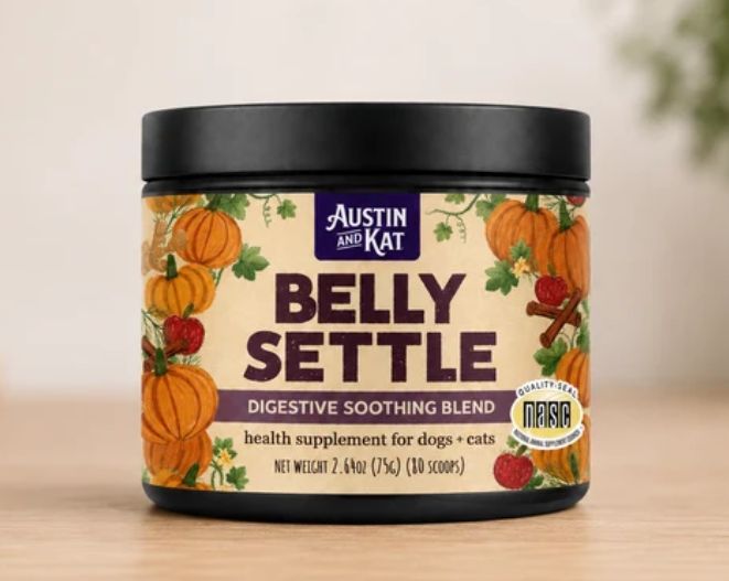 Austin &amp; Kat Dog Belly Settle Powder 75g