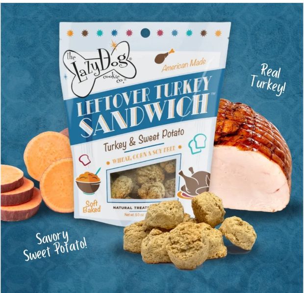 Lazy Dog Leftover Turkey Sandwich Dog Treat
