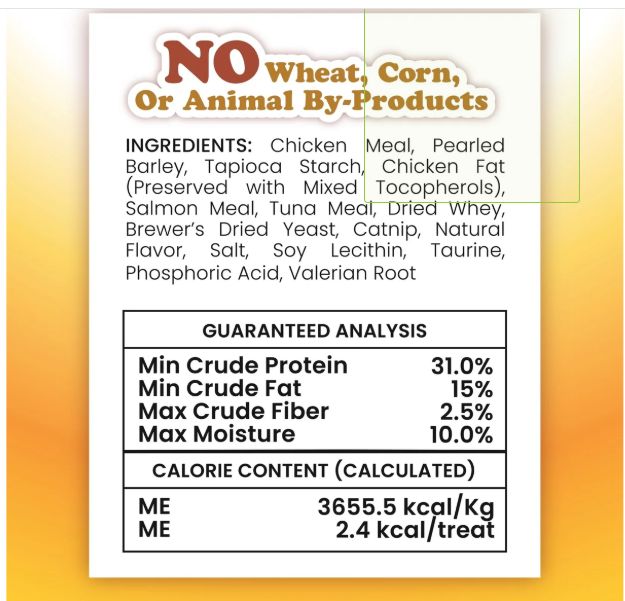 Meowijuana Crunchie Munchie Chicken Cat Treat 3oz