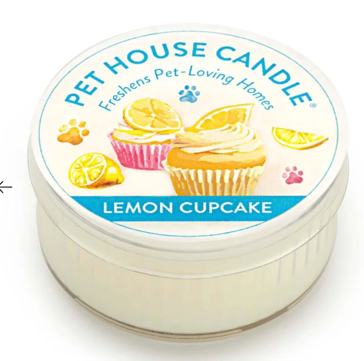 Pet House Mini Candle Lemon Cupcake