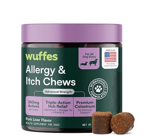 Wuffles Dog Advanced Allergy &amp; Itch Support 50ct