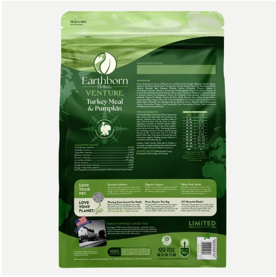 4# Earthborn GF Venture Limited Ingredient Diet Turkey &amp; Pumpkin