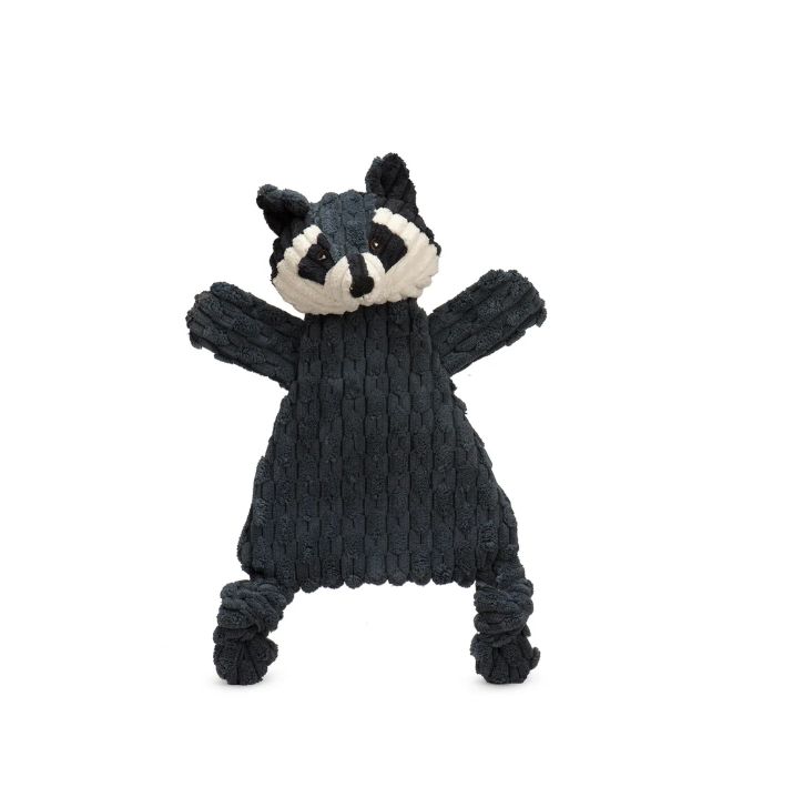 Hugglehounds Huggleflatties Reggie Raccoon-14" Dog Toy