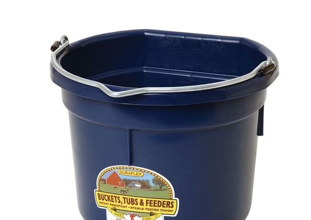Duraflex Flat Back Plastic Bucket